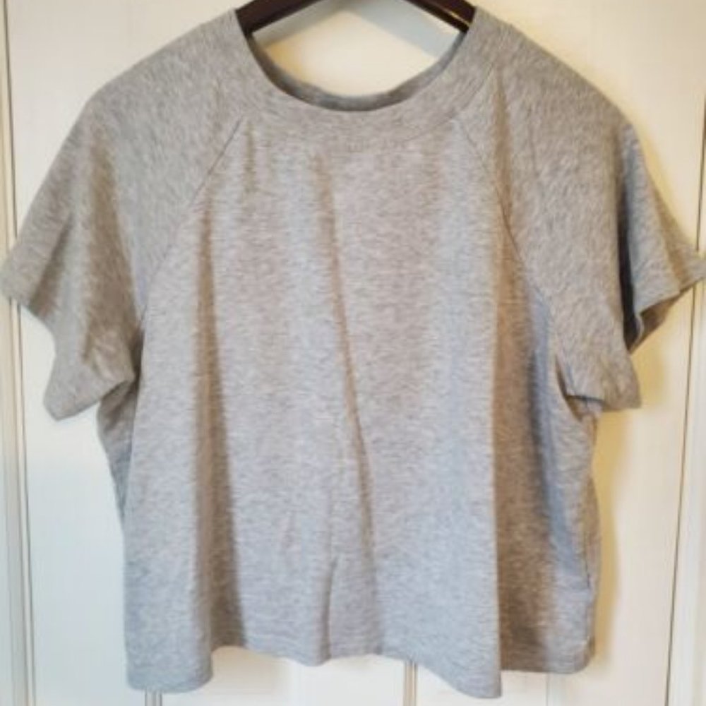 Johnny Was Calme, Raglan Cropped Sweatshirt, Size L